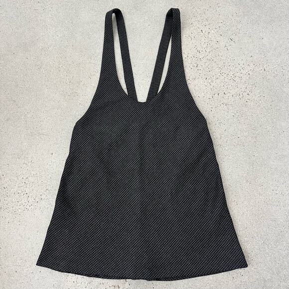 Zara Trafaluc Women's Houndstooth Overall Jumper Skirt Gray/Black Size Medium - Picture 1 of 4